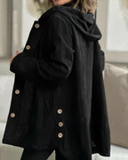 Flora Hooded Corduroy Patch Pocket Jacket - view 5