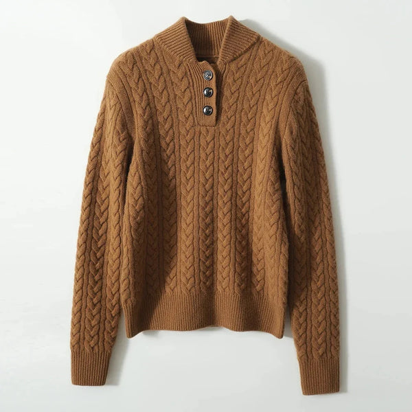 Arden Button-Up Cashmere Jumper oaklynwear