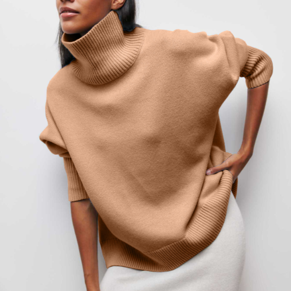 Elena™ | Relaxed Turtleneck Knit Jumper oaklynwear