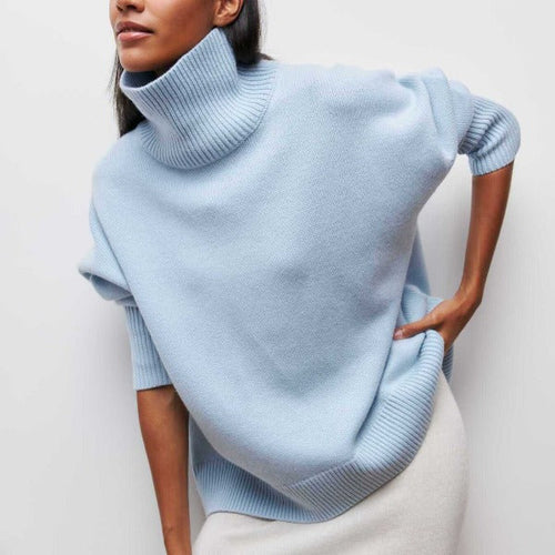 Elena™ | Relaxed Turtleneck Knit Jumper oaklynwear