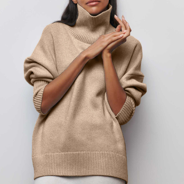 Elena™ | Relaxed Turtleneck Knit Jumper oaklynwear
