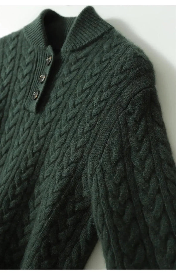 Arden Button-Up Cashmere Jumper oaklynwear