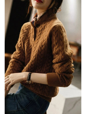 Arden Button-Up Cashmere Jumper oaklynwear