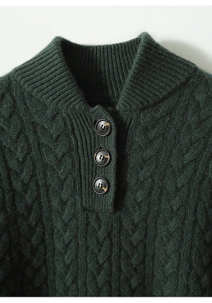 Arden Button-Up Cashmere Jumper oaklynwear