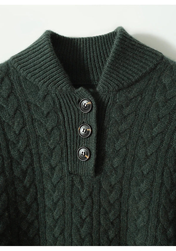 Arden Button-Up Cashmere Jumper oaklynwear