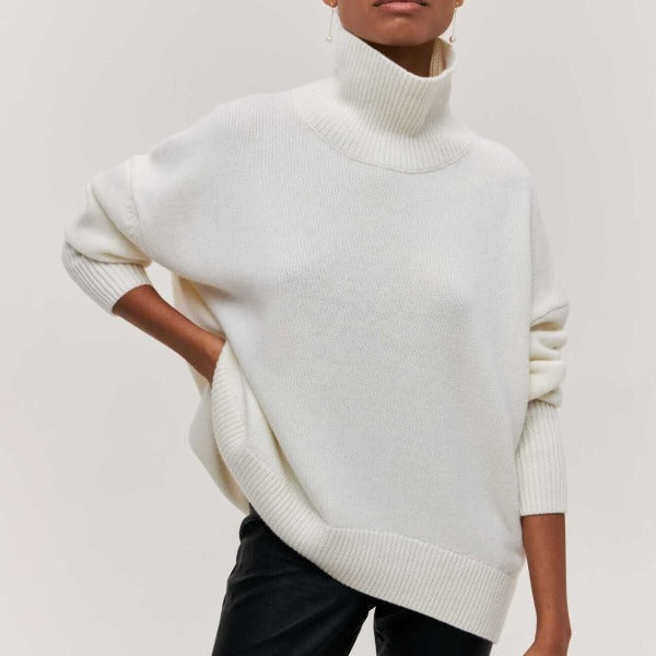 Elena™ | Relaxed Turtleneck Knit Jumper oaklynwear