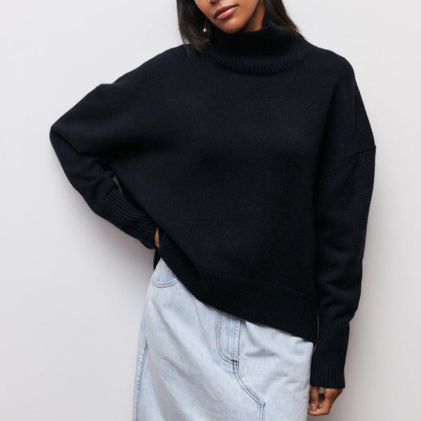Elena™ | Relaxed Turtleneck Knit Jumper oaklynwear