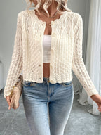 Bonnie Open Knit Button Cardigan - view 5