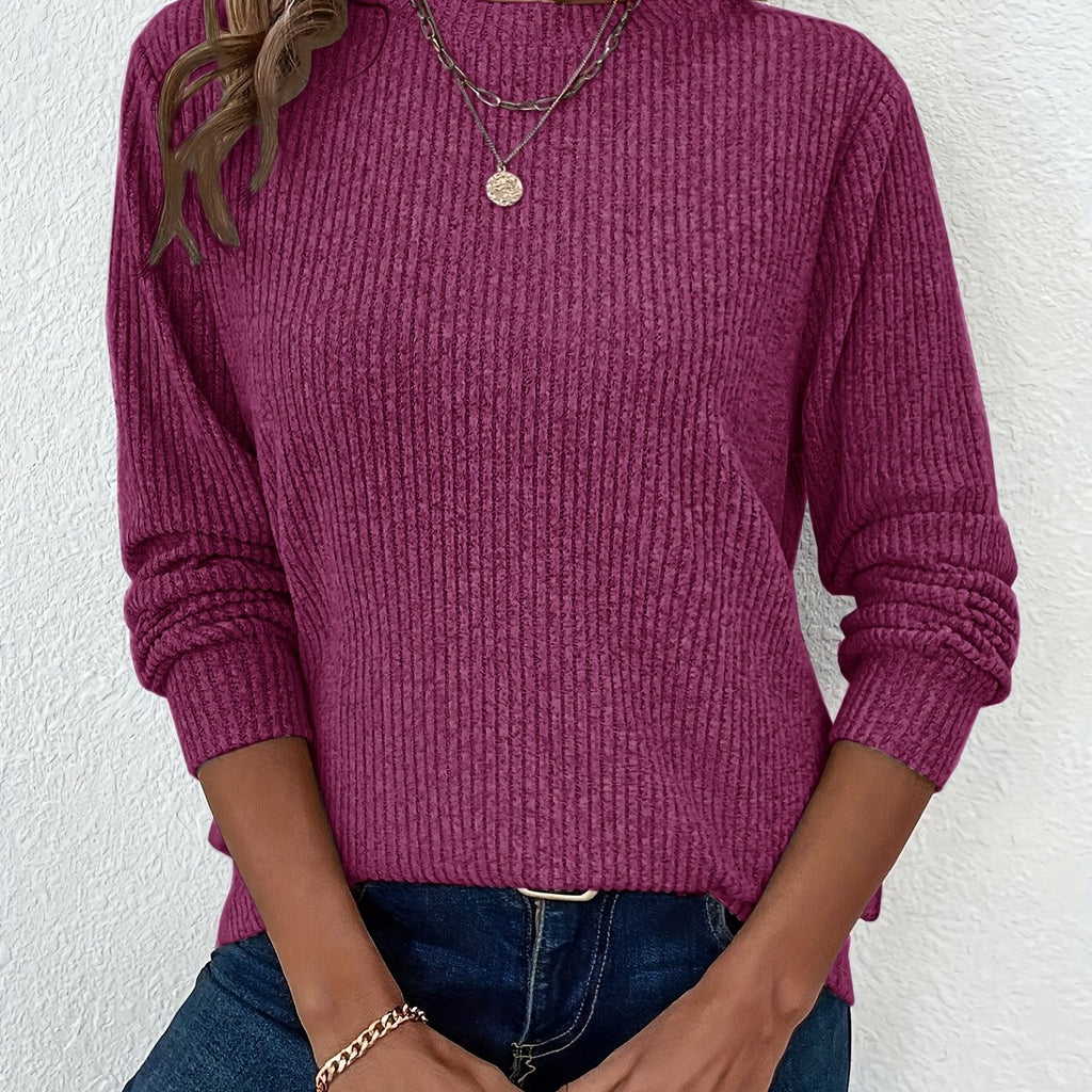 Sophie Ribbed Long Sleeve Top - view 20