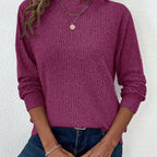 Sophie Ribbed Long Sleeve Top - view 20