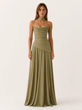 Florence Strapless Corset Maxi Dress - front view