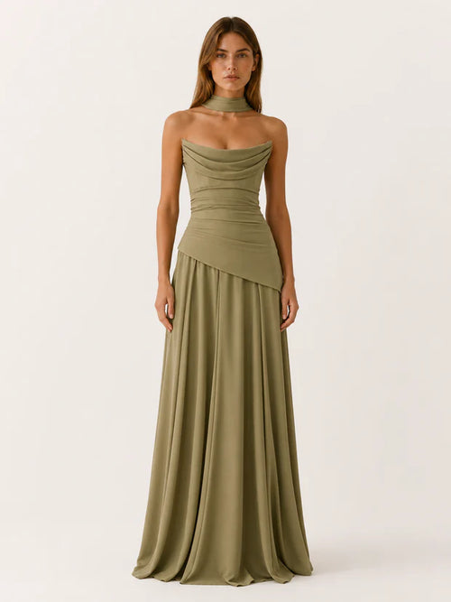 Florence | Strapless Corset Maxi Dress