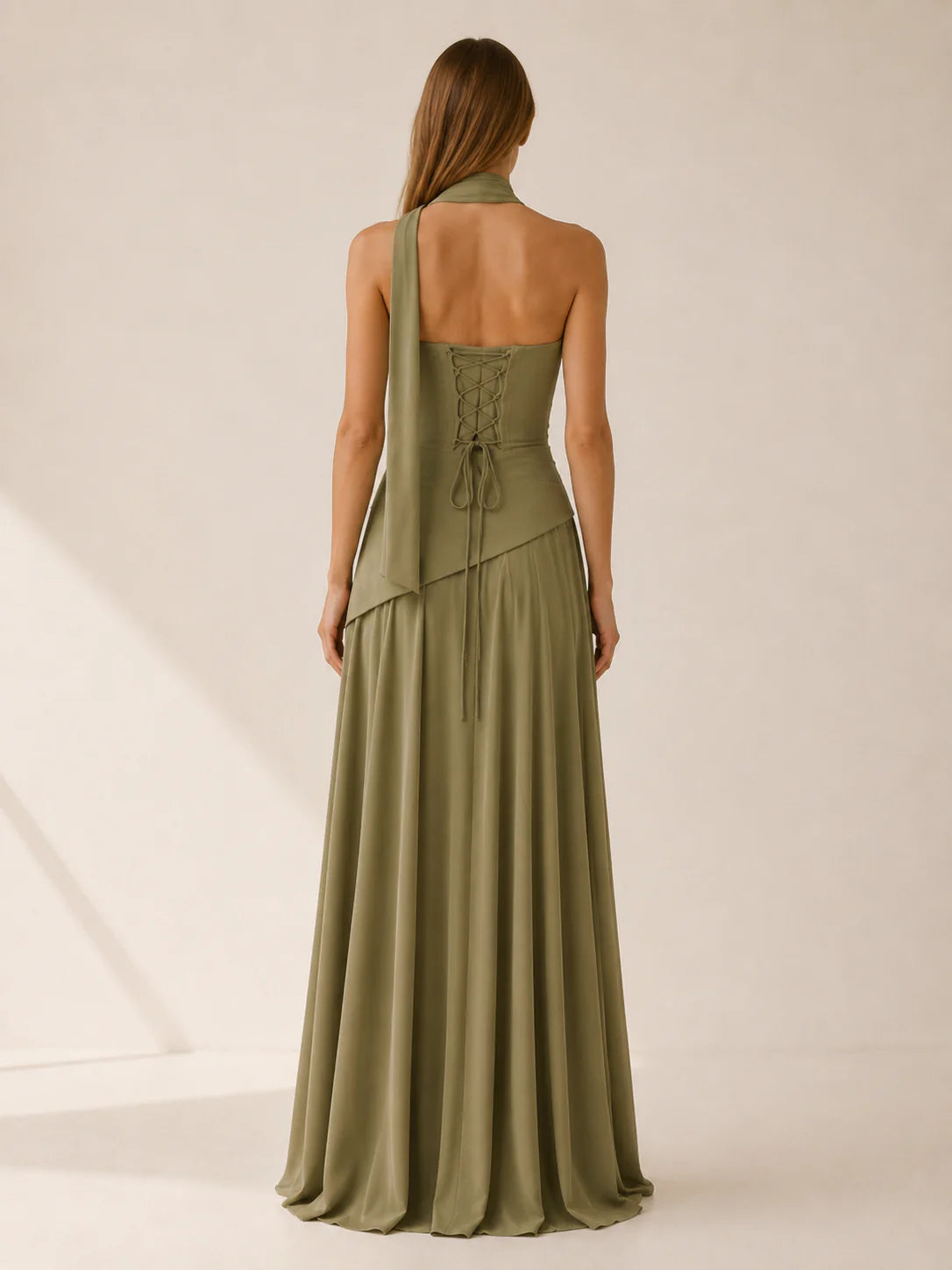 Florence Strapless Corset Maxi Dress - view 3