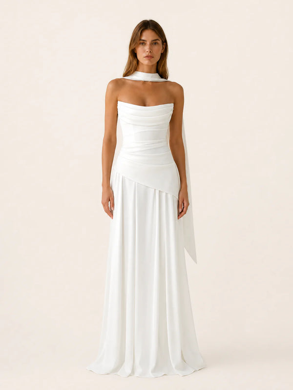 Florence | Strapless Corset Maxi Dress