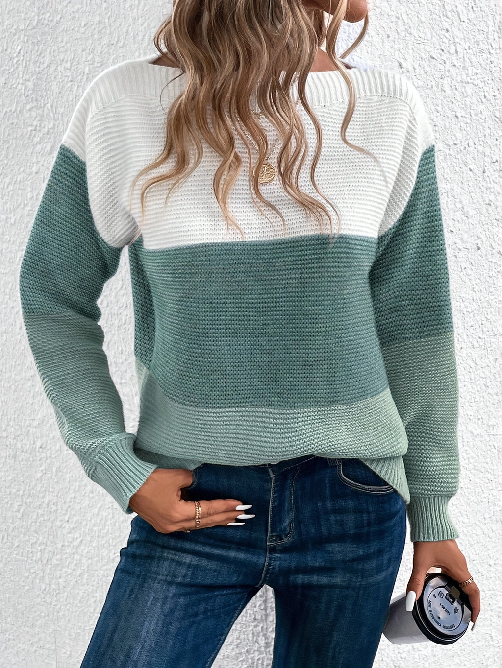 Freya Colour Block Drop Shoulder Jumper - view 8