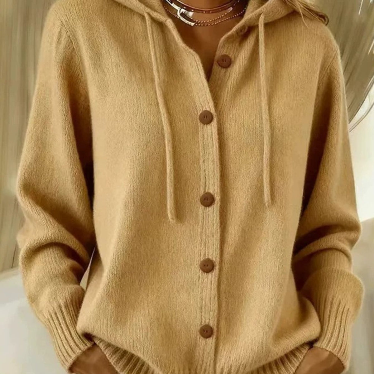 Willow Hooded Button Up Cardigan - view 13