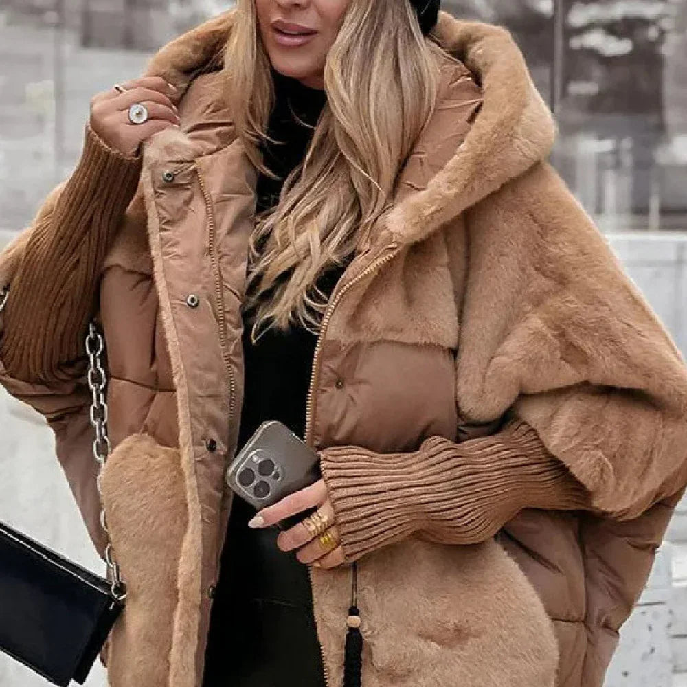 Cora Faux Fur Trim Hooded Puffer Jacket - view 4