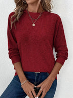 Sophie Ribbed Long Sleeve Top - view 9