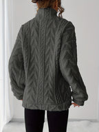 Ruby Zip Neck Fleece Sweatshirt - view 8