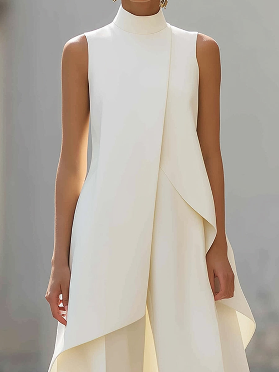 Harlow | Asymmetric Top Wide-Leg Trouser Co-Ord — RoselynAtelier