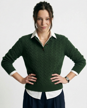 Arden Button-Up Cashmere Jumper oaklynwear