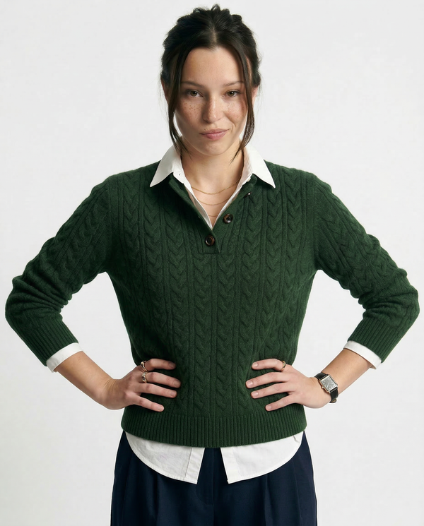 Arden Button-Up Cashmere Jumper oaklynwear