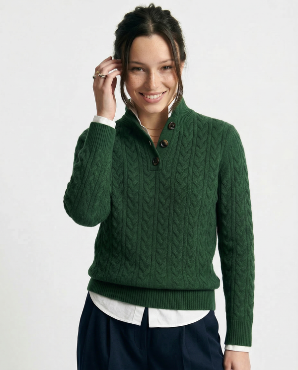 Arden Button-Up Cashmere Jumper oaklynwear
