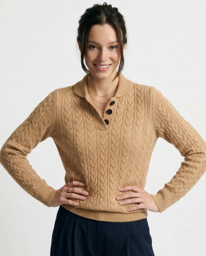 Arden Button-Up Cashmere Jumper oaklynwear