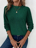 Sophie Ribbed Long Sleeve Top - view 11