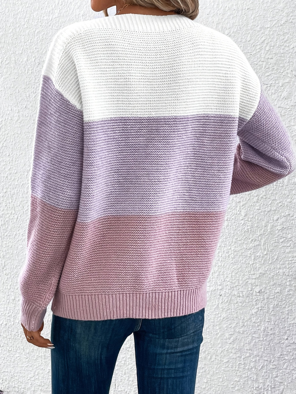 Freya Colour Block Drop Shoulder Jumper - view 6