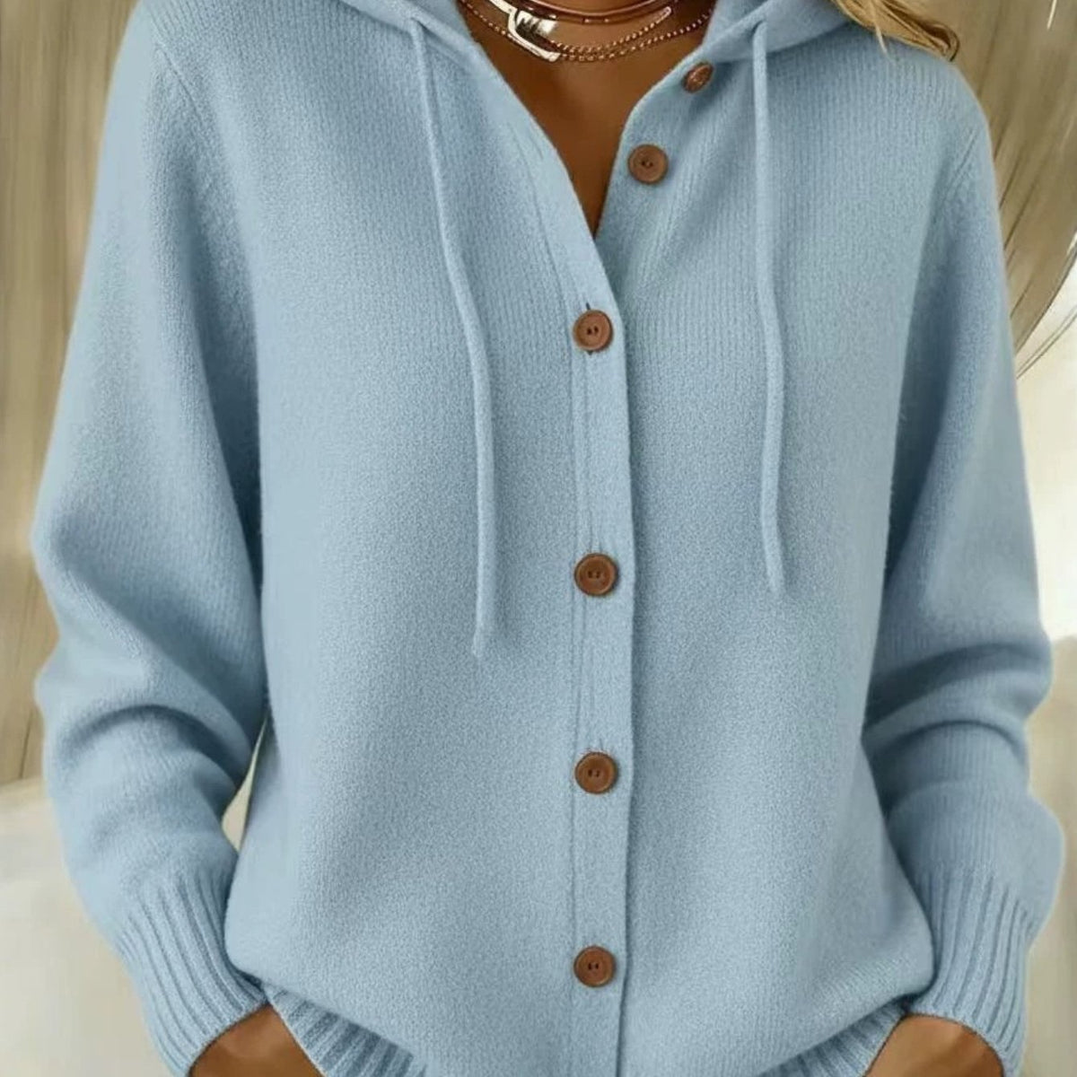 Willow Hooded Button Up Cardigan - view 15