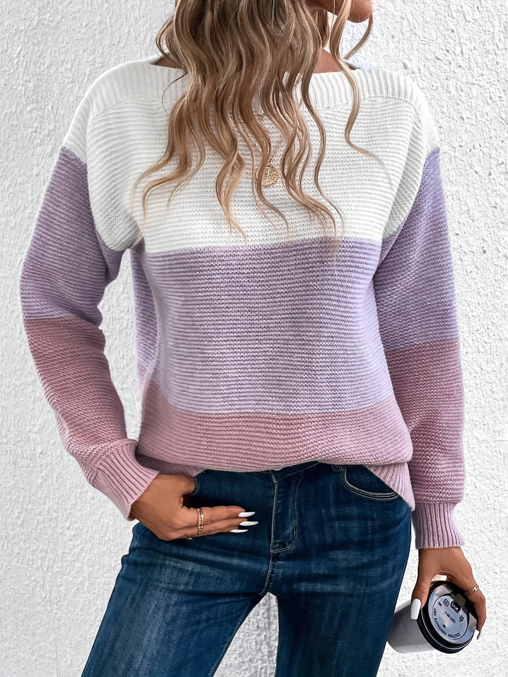 Freya Colour Block Drop Shoulder Jumper - view 9