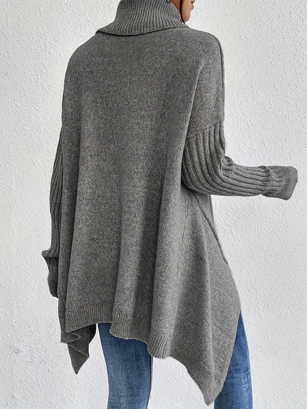Erin High Neck Oversized Jumper - view 6