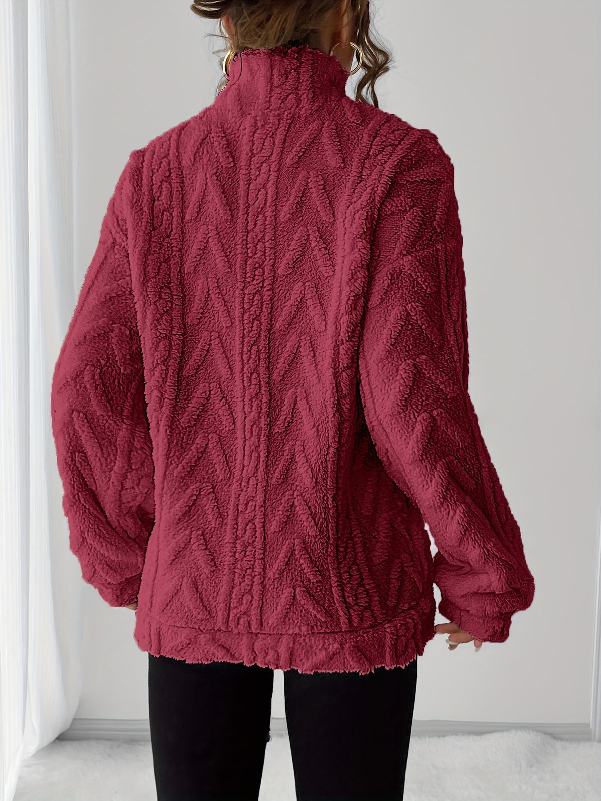 Ruby Zip Neck Fleece Sweatshirt - view 9
