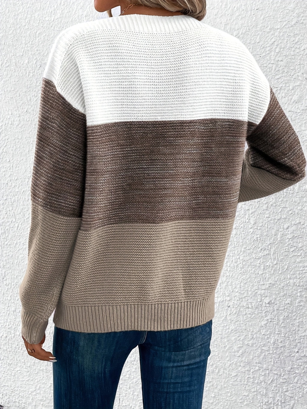 Freya Colour Block Drop Shoulder Jumper - view 7