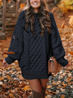 Rosie Crew Neck Knitted Midi Dress - view 6